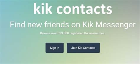 kik messenger names|Search & Find Kik Usernames .